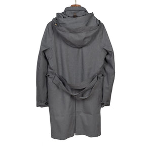 Norwegian Rain Single-Breasted raincoat in grey birdseye fabric