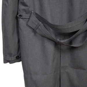 Single-Breasted raincoat in grey birdseye fabric