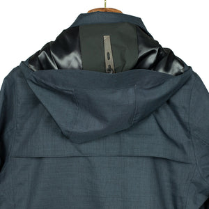 Norwegian Rain Nesta Falck raincoat in mixed navy blue fabric – No