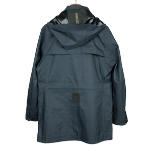Nesta Falck raincoat in mixed navy blue fabric (restock)