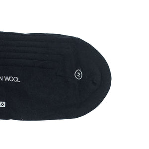 Box set of 3 over-the-calf wool socks, navy, grey & black